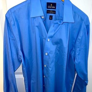 Mens Stafford Regular Fit Dress Shirt, 16.5, 34-35